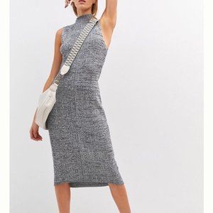 Anthropologie Daily Practice Mock-Neck Midi Dress NWT